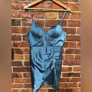 Selfie Leslie Blue Semi-Formal Mini Dress Size Large